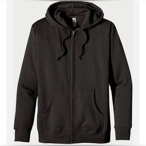 Econscious Hemp Blend Zip Hoodie Black Medium NWOT Organic Cotton YKK